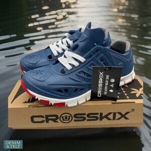 Crosskix APX Patriot Blue Unisex Water/Fishing/Boating Shoes/Sneakers NEW~NIB!!